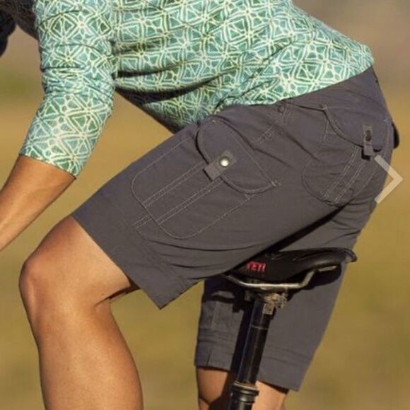 EUC Kuhl Free Range Long Shorts 11” inseam UPF 50 Cargo Pockets Brown Tan Size 2 - Picture 13 of 13